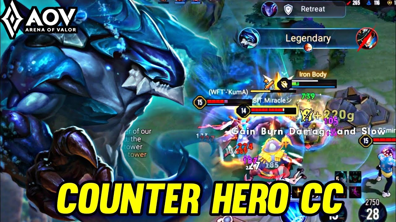 Counter Rov AOV : KILLGROTH GAMEPLAY | COUNTER HERO CC - ARENA OF VALOR ...