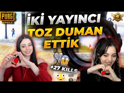 İKİ YAYINCI TOZ DUMAN ETTİK 🔥 / Pubg Mobile