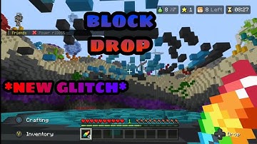 new glitch in hive mini game block drop