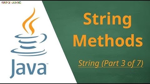Java String Methods
