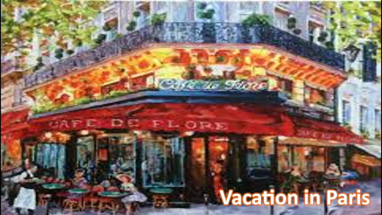 Relaxing in a street Parisian cafe to the music of Tchaikovsky