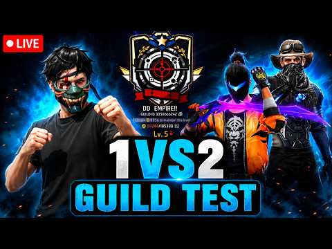 🔴CAN YOU PASS? | 1V2 GUILD TEST LIVE | CUSTOM + ID VISIT BATTLES