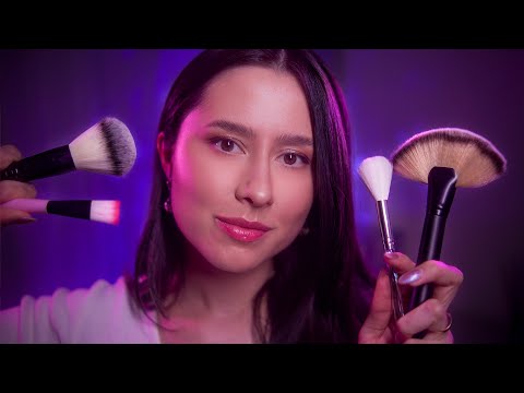 ASMR Sleep Gentle Camera Brushing 😴🌧 Minimal talking, layered sounds, rain sounds