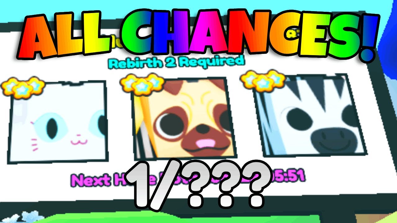 CHANCES FOR *EVERY* F2P HUGE IN PET SIMULATOR 99!