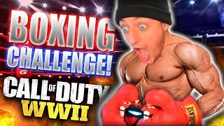 WINNING CALL OF DUTY GUN GAME WITH BOXING GLOVES! *SO INTENSE*