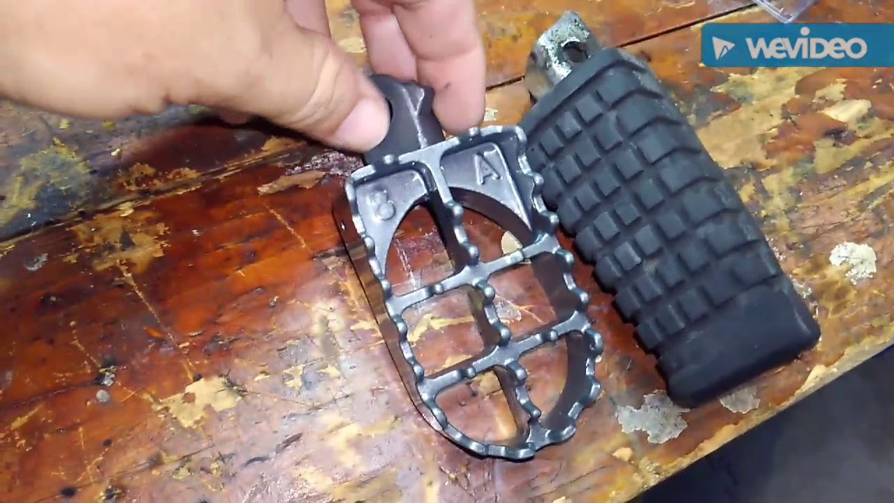 Krator foot pegs install on KLR 650 YouTube