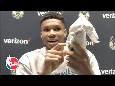 Giannis orders a Philly cheesesteak live on Zoom after Bucks beat 76ers | NBA on ESPN