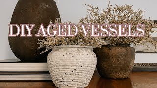 Aged Pottery DIY with Paint & Terracotta Pots % - RouseintheHouse