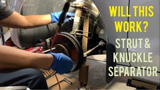 VW Jetta or Golf Front Struts Replacement Using A Home Made Knuckle and Strut Separator Tool