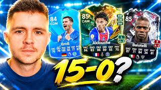 Can I Go 15-0 In My First FUT CHAMPIONS With POTM Gross, POTM Akliouche, AND Hall Of FUT Balotelli