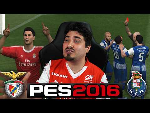 Video Joguei com o Benfica no PES 2016 contra o Porto