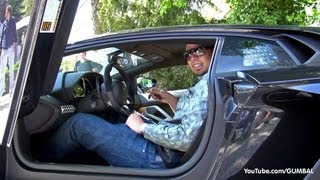 DJ Afrojack in his Lamborghini Aventador LP700-4!