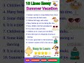 Summer Vacation Essay 10 Lines Essay About Summer Holidays Garmi Ki Chutti Par Nibandh English Mein Summer Vacation Essay 10 Lines Essay About Summer Holidays Garmi Ki Chutti Par Nibandh English Mein