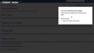 Confluence demo: How to watch pages
