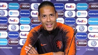 Virgil Van Dijk Full Pre-Match Press Conference - Netherlands v England - Nations League Semi-Final