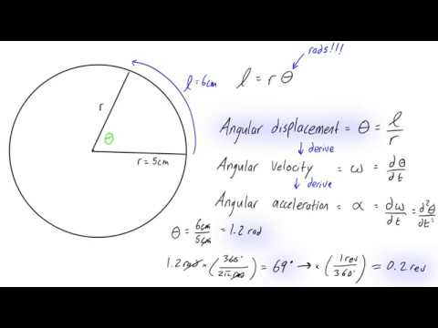 How to calculate angular displacement