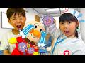 【寸劇】ゆなちゃんお医者さんがアンパンマンの病気を治すよ！【ごっこ遊び】Yu and Yuna pretend to be doctors and help Anpanman