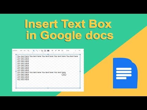 How to add or Insert a text box in Google Docs Document
