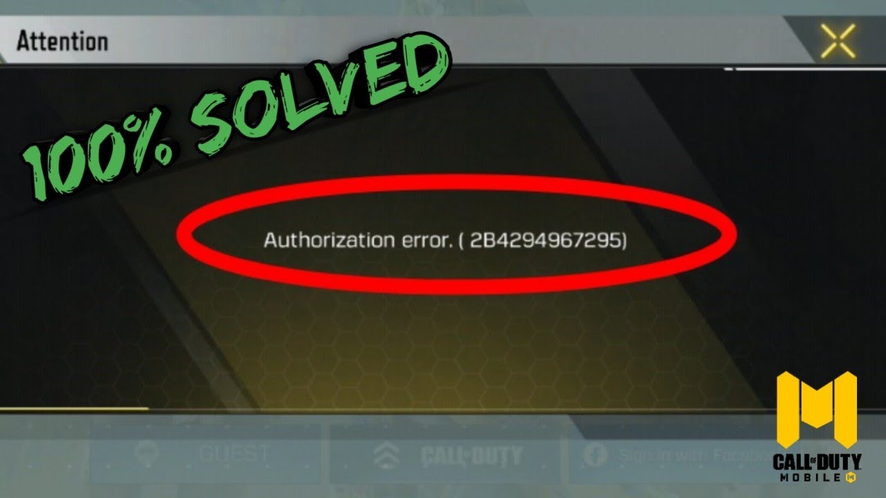 Call Of Duty Mobile Log in problem