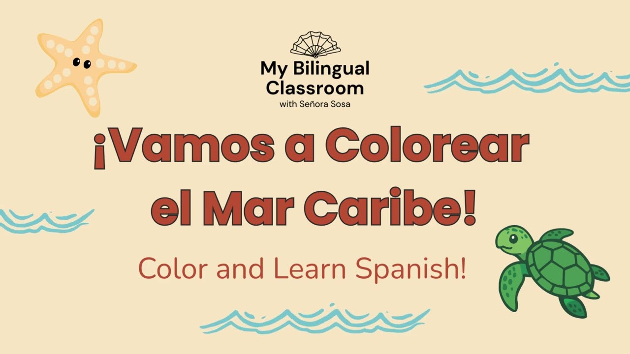 Caribbean Map Coloring | Spanish-Speaking Countries (K–4)