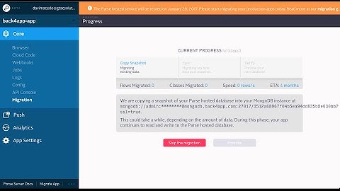 Migrating your Parse App to back4app in less than 5 min