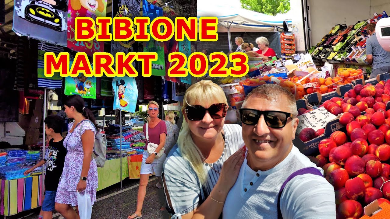 САМЫЙ БОЛЬШОЙ БАЗАР В БИБИОНЕ. ЦЕНЫ  ВЕЩИ  РЫБА ФРУКТЫ ОВОЩИ. Отпуск в ИТАЛИИ 2023. BIBIONE MARKT.