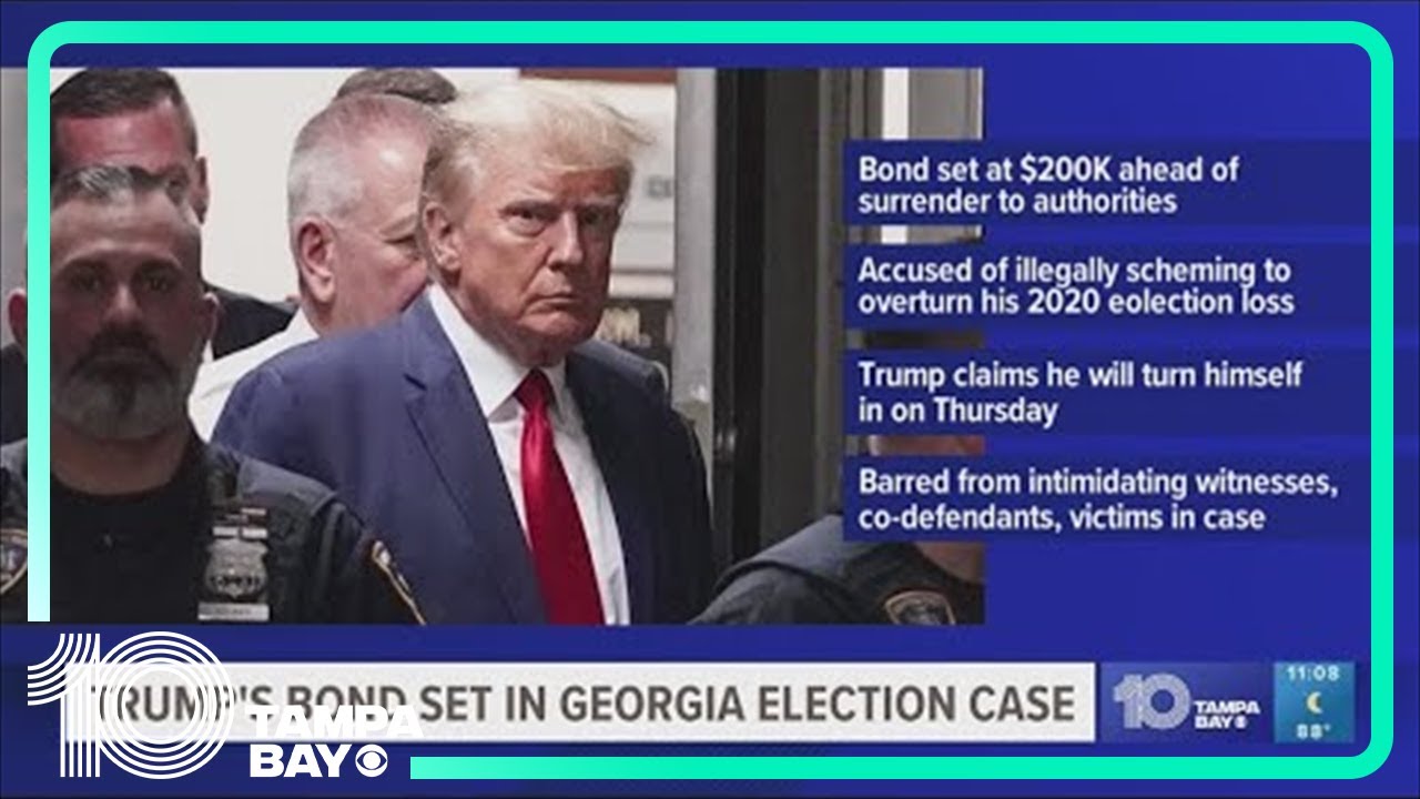 Trump says he will surrender Thursday on Georgia charges - YouTube