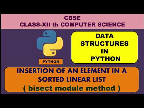 insertion of an element in sorted array ( bisect module method )