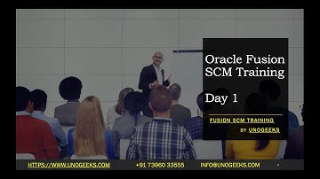 Oracle Fusion SCM Training Demo Day 1 | Oracle Fusion SCM Functional Training | Oracle Fusion SCM