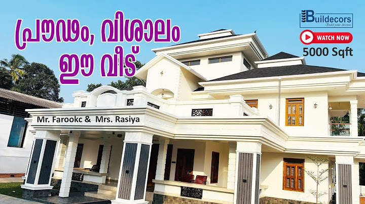 5000 sq.ft ൽ വിശാലമായ ഒരു വീട്. .😍👏 | Buildecors Changaramkulam | #viralvideo #youtube #home #trend