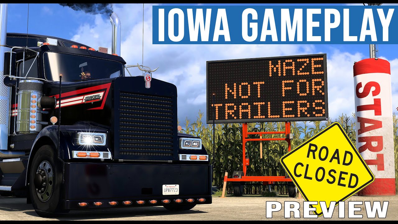 ATS Iowa DLC Preview ᐅ IOWA Gameplay 🔴 LIVE [492] AMERICAN TRUCK ...