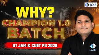 CUET PG | IIT JAM Mathematics Online Classes 2026 | Champion Batch 1.0 | IFAS