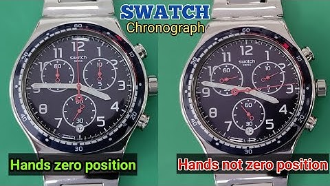 How to reset the chronograph hands on a swatch.