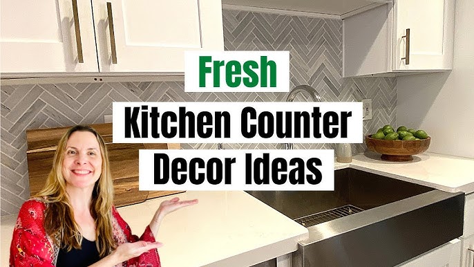 Decorate Above Kitchen Cabinets - The Crazy Craft Lady