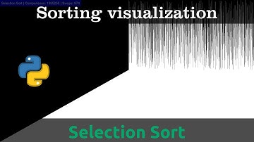 Selection Sort visualization with python