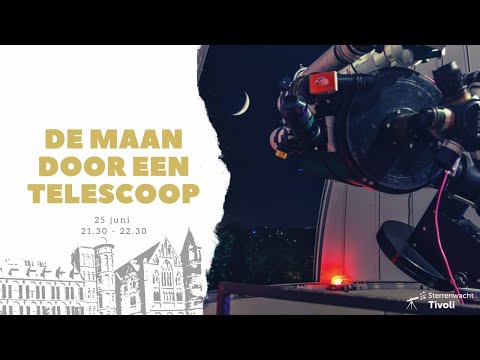 De maan door een telescoop - 25 juni 2020 - Sterrenwacht Tivoli Oudenbosch