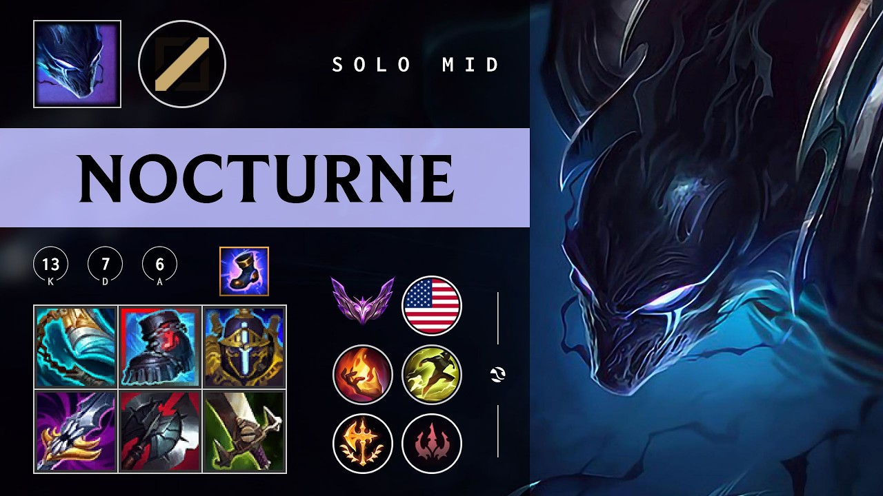 Nocturne Mid vs Kassadin - NA Master Patch 26.03