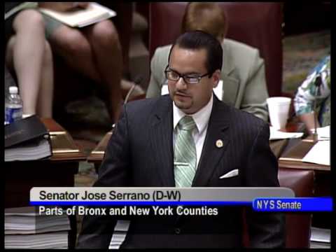 NYS Senator Jose Serrano session comments on immig...