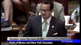 NYS Senator Jose Serrano session comments on immigration reform - 5/4/10