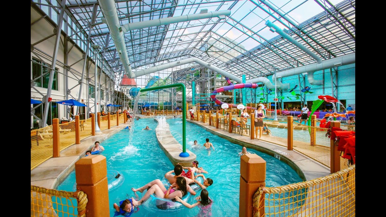 Zehnder's Splash Village Retractable roof Waterpark 360 VR YouTube