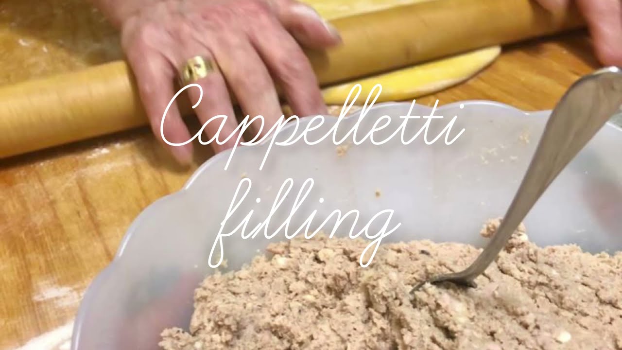 Italian nonna makes CAPPELLETTI filling