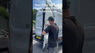 Start of my van build. Security locks fitted by Ed-Lock Ltd.  #vanlife #artvan #vanconversion