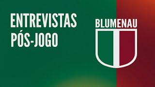 ENTREVISTAS PÓS-JOGO COM EMERSON E WESLEY (MARCÍLIO DIAS 0x1 BLUMENAU)