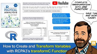 Famous Transforming Variables with the transformC Function Profile
