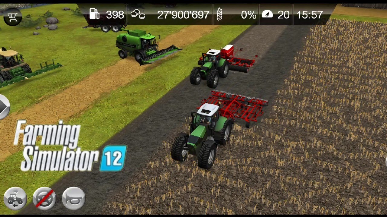 Fs12 tarla sürüp Ekim yapmak / plowing and planting / Farming simulator ...