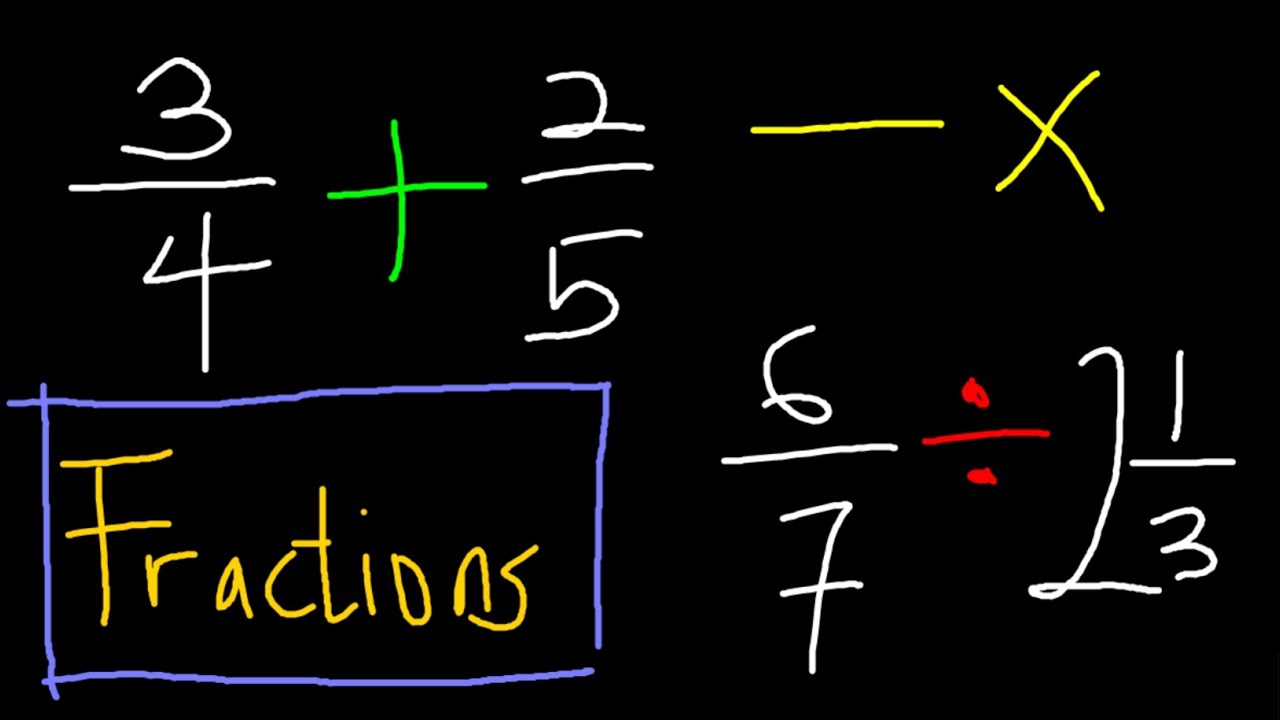 How To Solve Fractions Addition Subtraction Multiplication And How To Solve Fractions Addition Subtraction Multiplication And