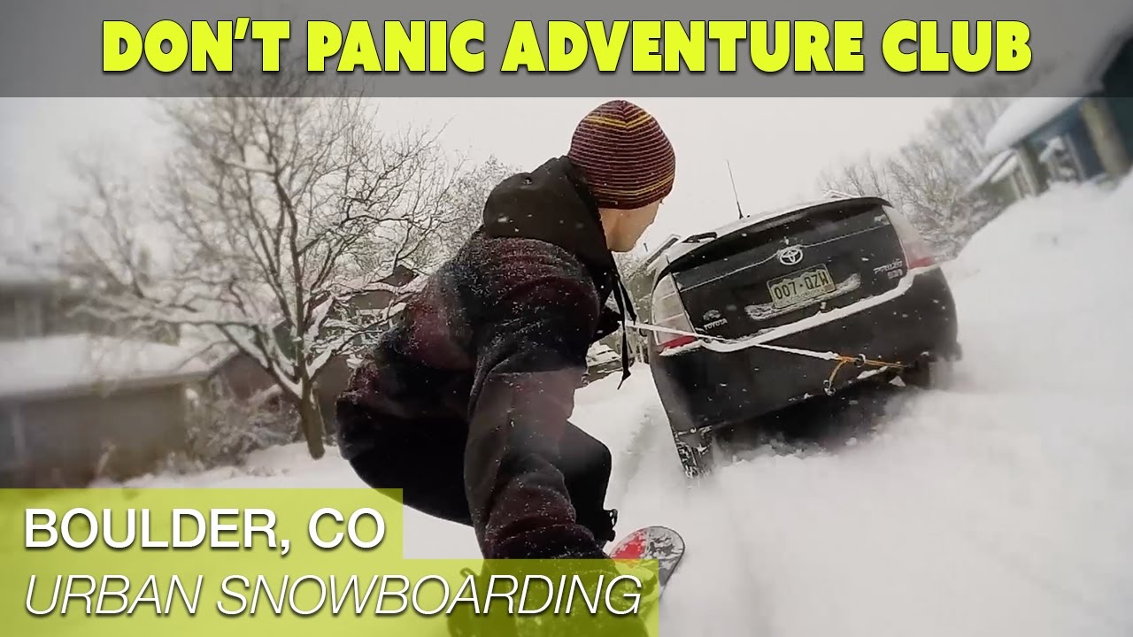 Urban Snowboarding (Boulder, CO) YouTube
