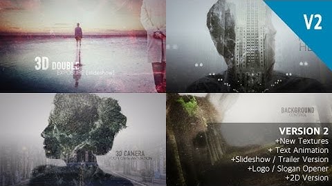 2D and 3D Double Exposure Pack (After Effects Template)