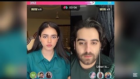 Umer Butt & Alina Amir Tiktok Live ✨️ | Umer Vs Alina Tiktok Live Punishment Match |Tiktok Live Vide