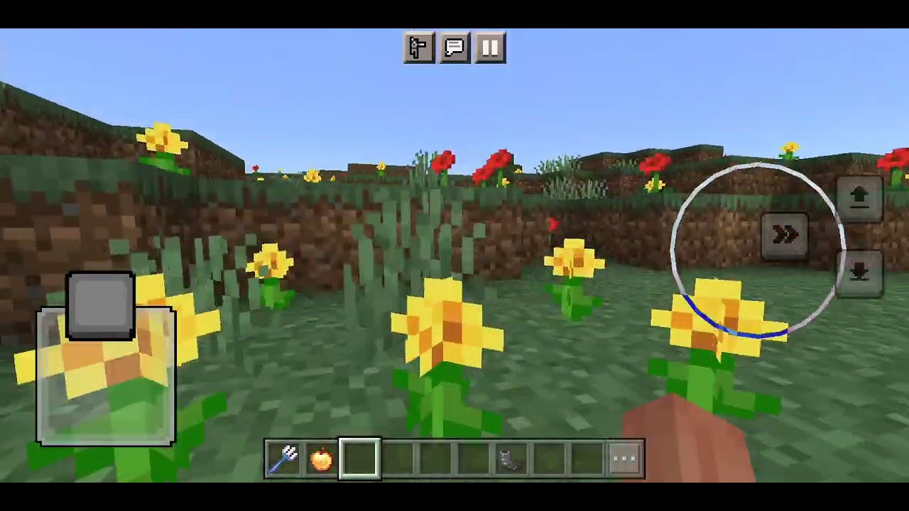 i found a rare flower biome YouTube